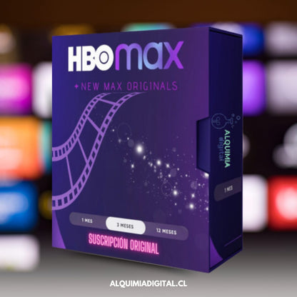 HBO MAX - 50% Descuento - Suscripción Original - Alquimia Digital CL